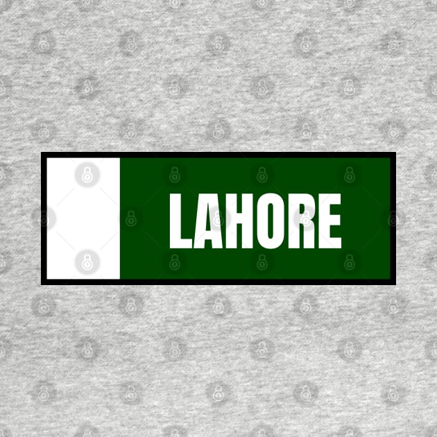 Lahore City in Pakistan Flag Colors by aybe7elf